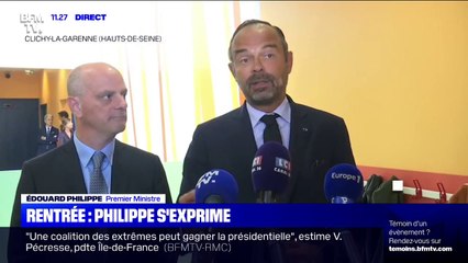Edouard Philippe: "La rentrée est un moment important pour les enfants, pour les professeurs et pour la France"