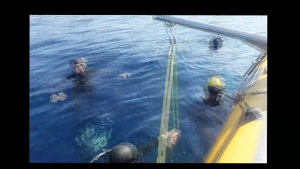 Guillaume Néry à l’entraînement en rade de Villefranche sur mer