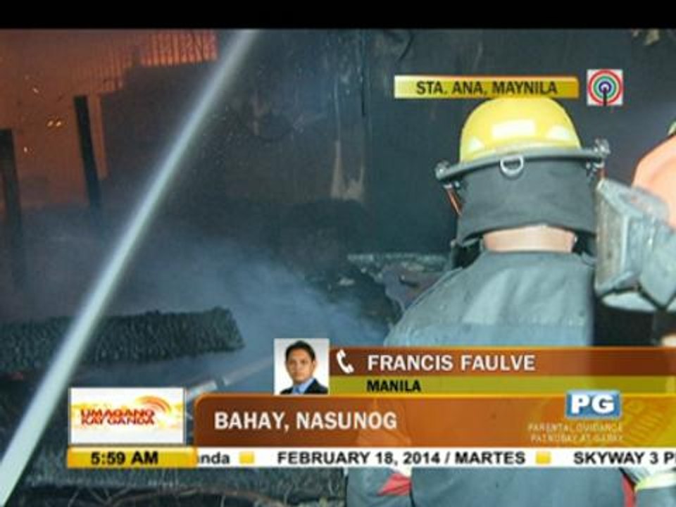 Fire razes house in Manila