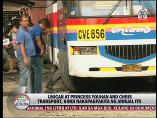 2 more bus firms fail LTFRB, LTO inspection