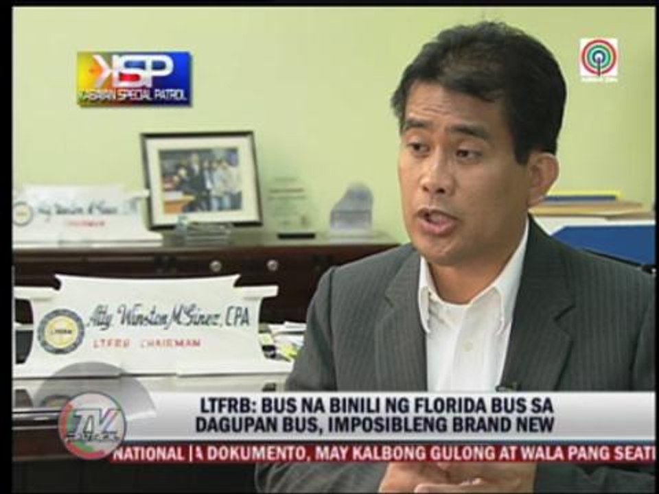 What LTFRB discovered in Florida bus probe