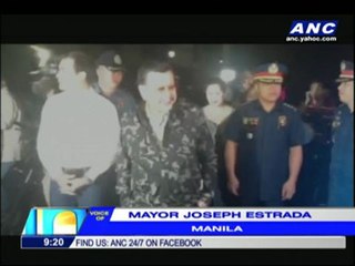 Download Video: Erap dons fatigues, implements Manila truck ban