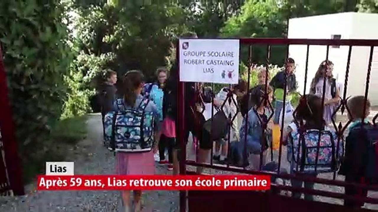 Après 59 ans, l'école primaire de Lias réouvre