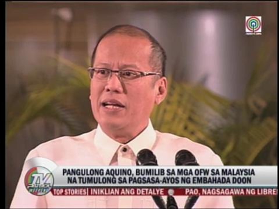 PNoy returns from Malaysia