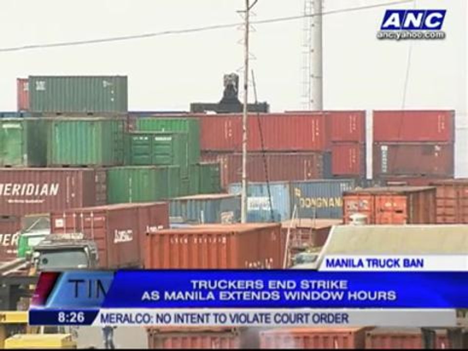 Standoff between Erap, truckers ends