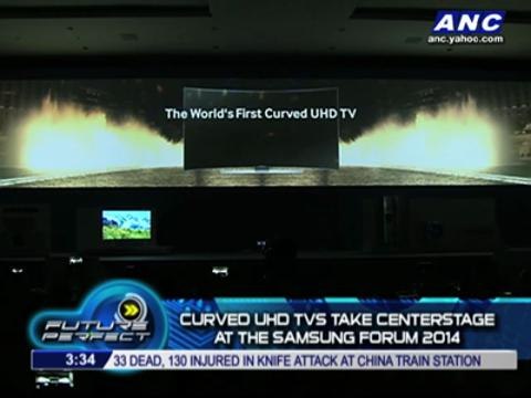 First curved UHD TV released by Samsung