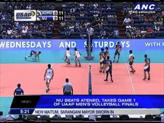 Descargar video: NU beats Ateneo, takes Game 1 of men's volleyball finals