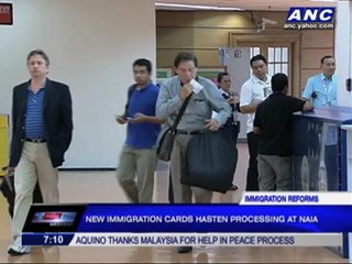 No more long lines at NAIA with new immigration cards