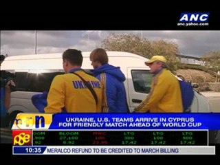 Ukraine, U.S. teams arrive in Cyprus for friendly