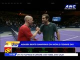 Agassi beats Sampras on World Tennis Day