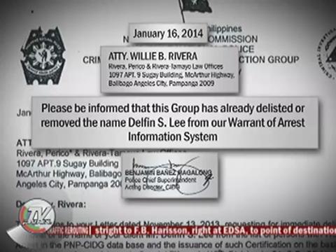 Delfin Lee insists arrest was illegal