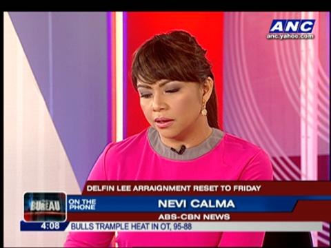 Delfin Lee arraignment reset to Friday