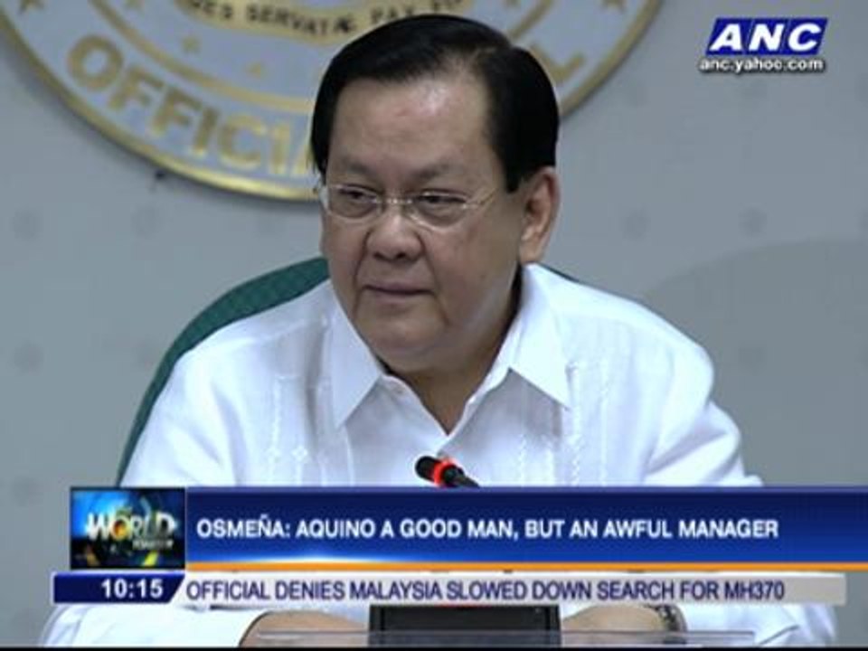 Why Osmena tags PNoy, Petilla 'awful managers'