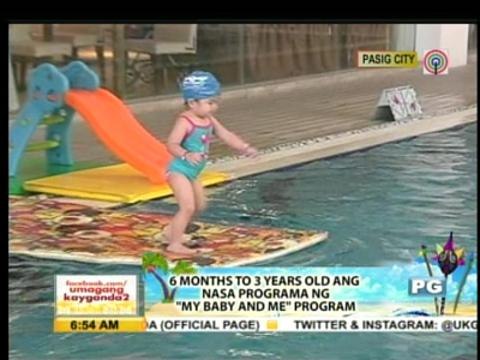 WATCH: Swimming lessons for babies