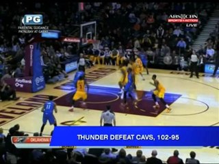 Thunder defeat Cavs