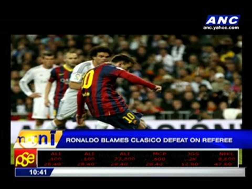 Ronaldo blames Clasico defeat on referee