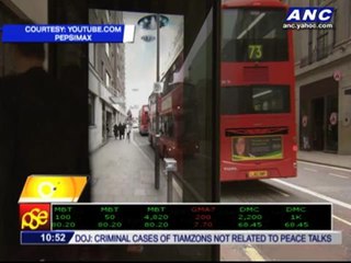 Viral video: Bus stop adds special effects to real life