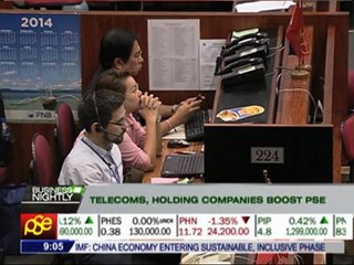 Telecoms, holding companies boost PSE