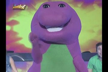 Barney brings cheer to kids on It's Showtime
