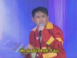 'Fireman' Jayson Gainza sings 'Through the Fire'