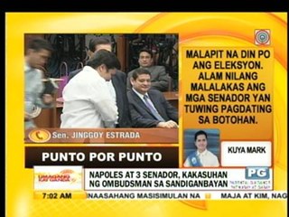 Punto por Punto: Napoles at 3 senador, kakasuhan ng Ombudsman