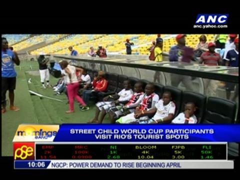 Street Child World Cup kids visit Rio's tourist spots