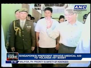 Singapore president brings medical aid to Yolanda-hit Basey