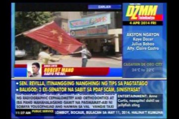 Ex-Laguna mayor burns Chinese flag