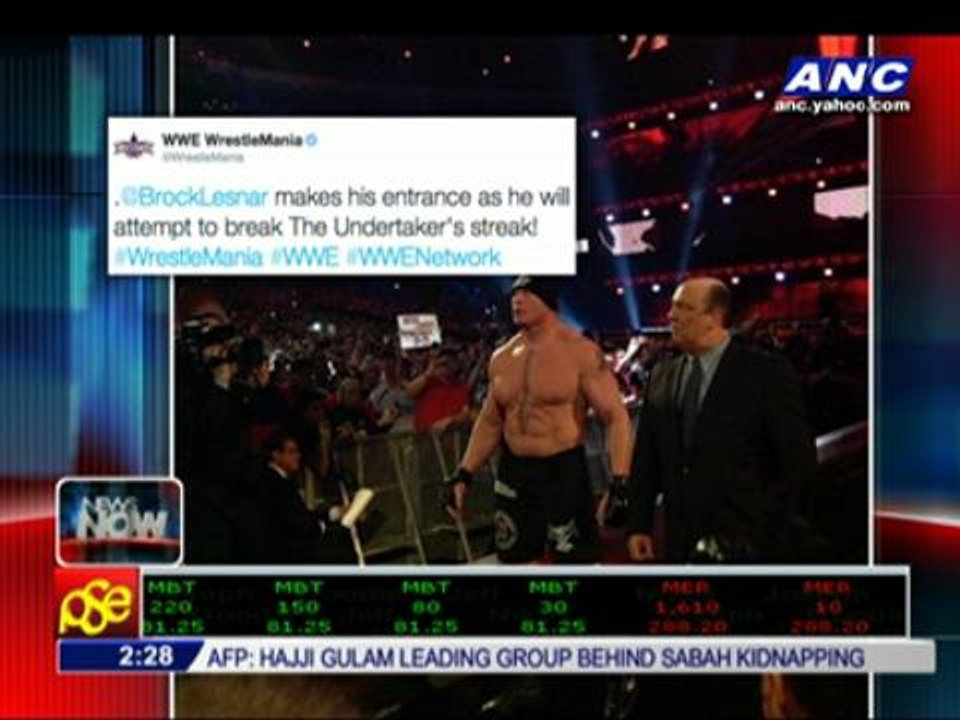 Lesnar ends Undertaker's WrestleMania win streak