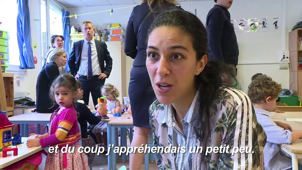 Rentrée scolaire: à Paris, premiers pas dans une maternelle