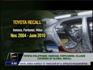 Innovas, Fortuners, Hiluxes included in Toyota recall