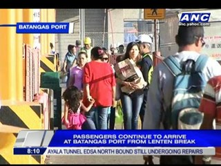 70,000 passengers transit through Batangas port