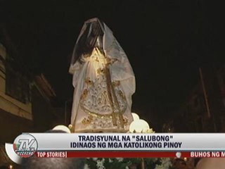 Catholic devotees join Easter 'Salubong'