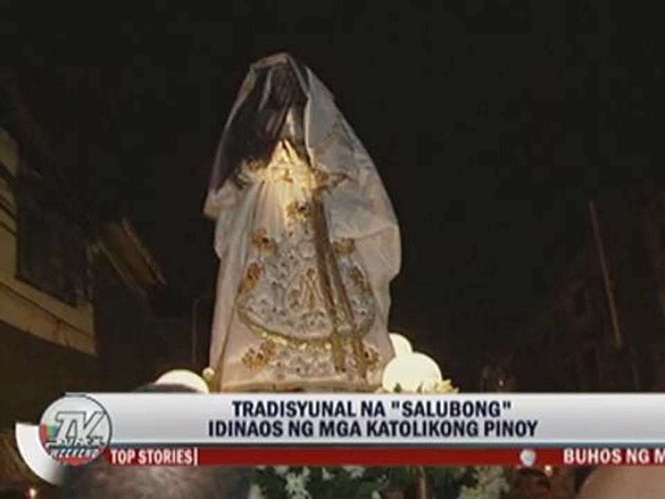 Catholic devotees join Easter 'Salubong'