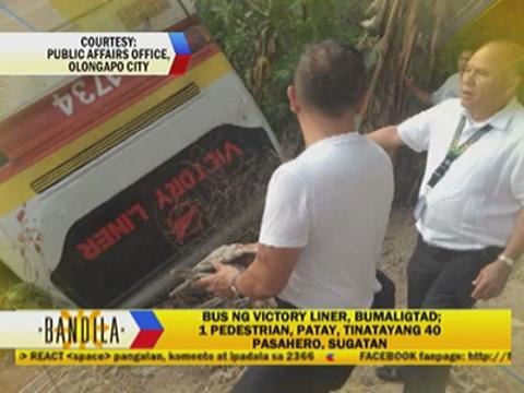 1 dead, at least 40 hurt in Olongapo bus accident