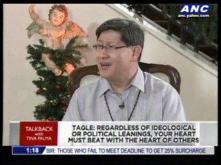 Cardinal Tagle talks about reforming politicians