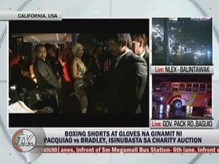 Pacquiao's blood-stained shorts, gloves sold for P2M