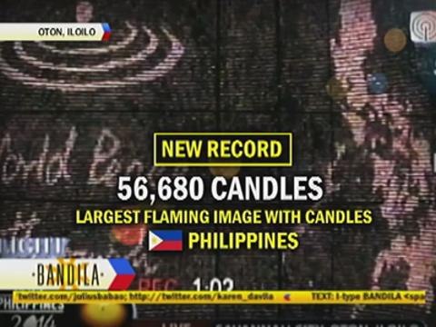 PH sets record for 'largest flaming image with candles'