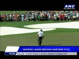 Watson lands second Masters title