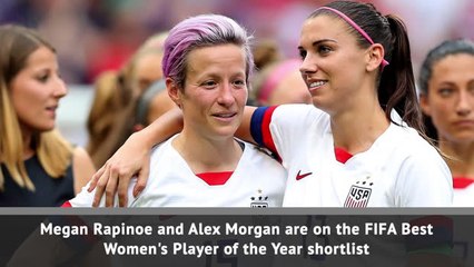 Rapinoe and Morgan up for FIFA award