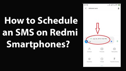 How to Schedule an SMS on Redmi Smartphones?