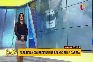 Comas: asesinan a comerciante en la puerta de su casa