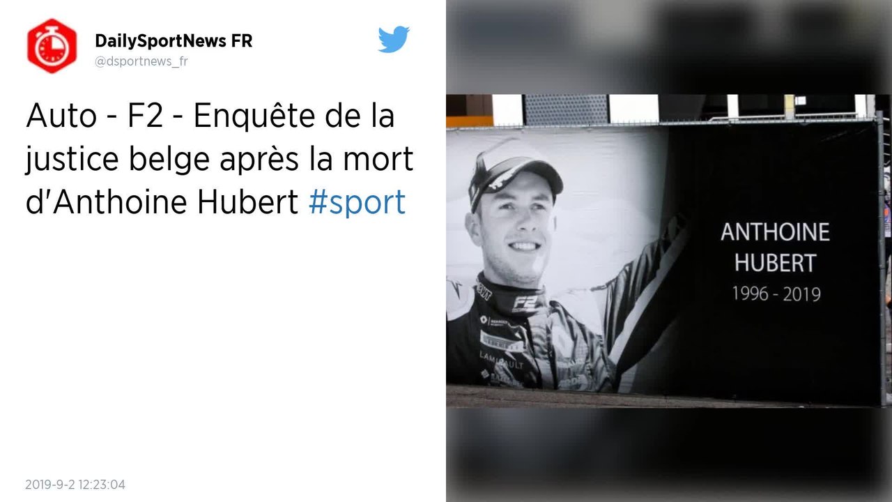 Formule 2 : La justice belge ouvre une enquête après la mort du pilote français Anthoine Hubert