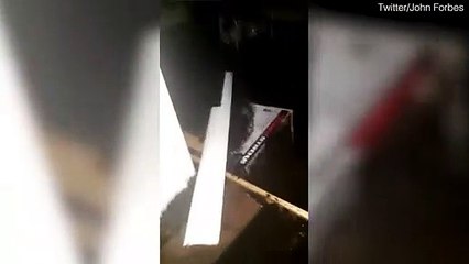 Inside home in Bahamas as Hurricane Dorian strikes island