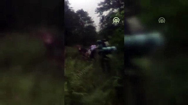 Yaylada kaybolan 6 kişi sağ olarak bulundu - Cep telefonu görüntüleri - RİZE