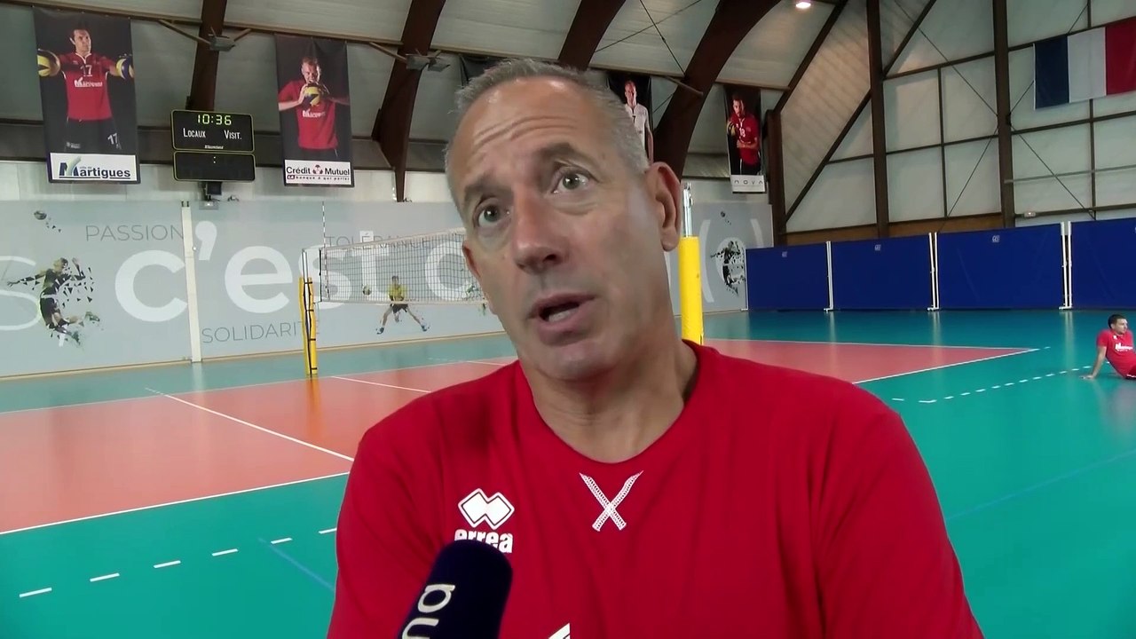 Christophe Charroux coach Martigues Volley sur la reprise 2019/2020