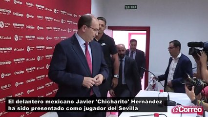 El delantero mexicano Javier 'Chicharito' Hernández nuevo jugador del Sevilla CF