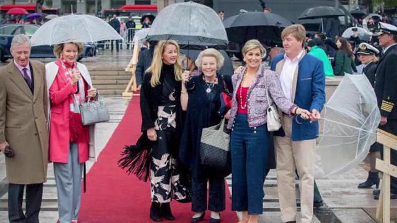 PHOTOS. Rencontre complice et élégante entre les reines Maxima des Pays-Bas et Mathilde de Belgique
