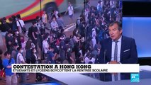Hong Kong : étudiants et lycéens boycottent la rentrée scolaire