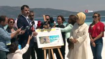Emine Erdoğan ve Bakan Kurum, Salda Gölü’nde İncelemelerde Bulundu